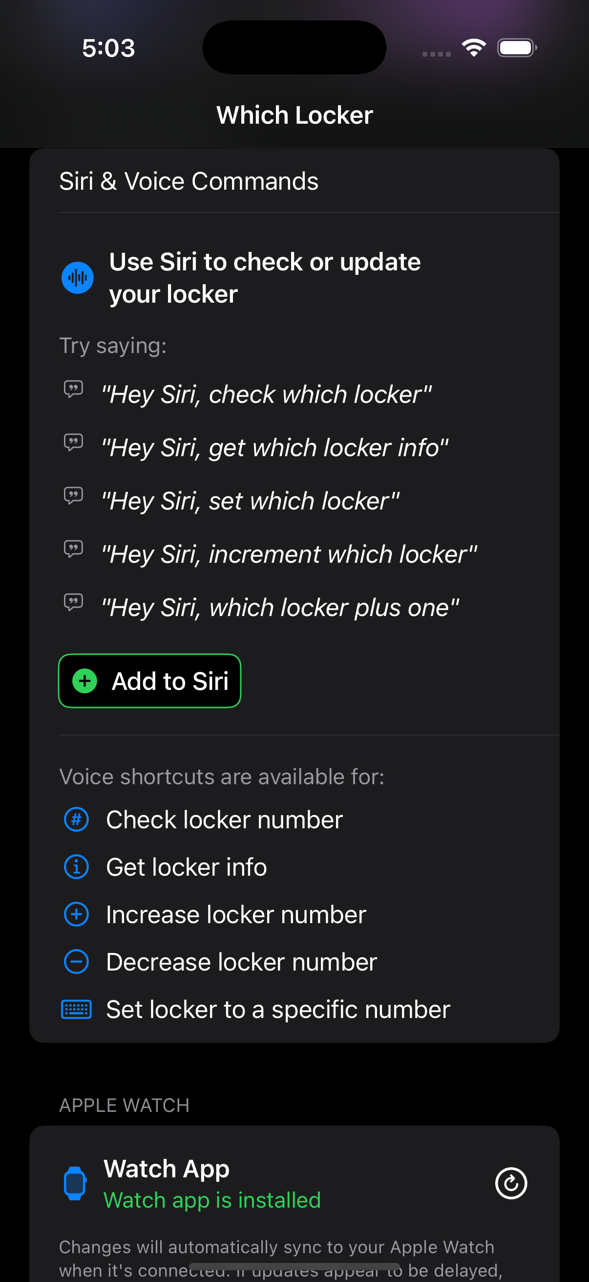 Siri Integration